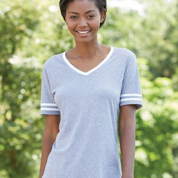 Women's Varsity Triblend V-Neck T-Shirt Thumbnail