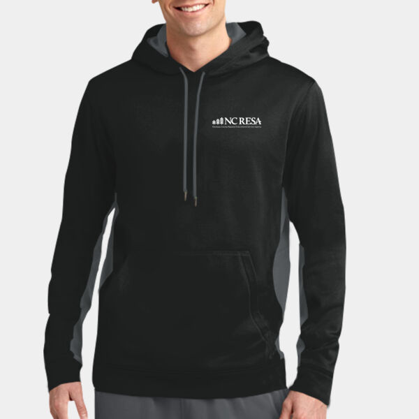 Sport-Tek® Sport-Wick® Fleece Colorblock Hooded Pullover Thumbnail
