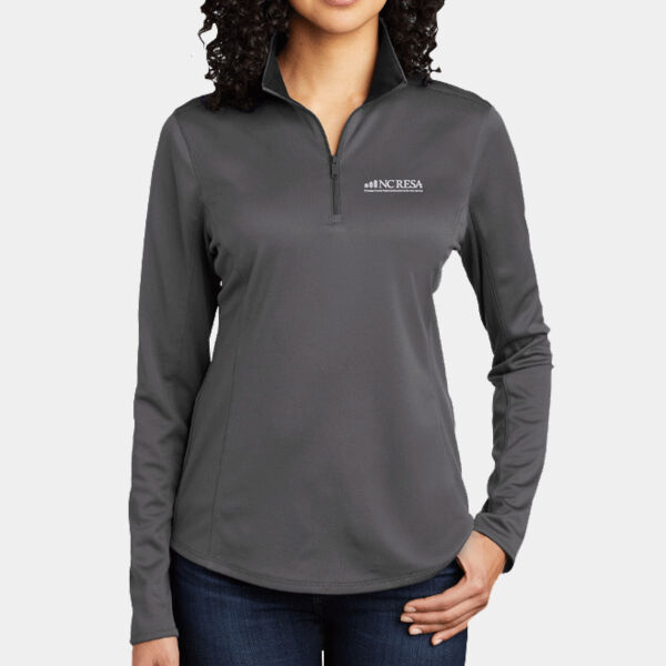 Port Authority ® Ladies Silk Touch ™ Performance 1/4-Zip Thumbnail