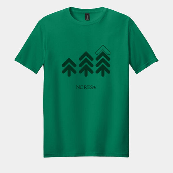 Forest Green Printed Softstyle T-shirt Thumbnail